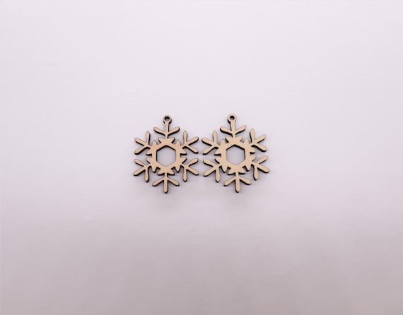 Snowflake Earring Blanks DIY Wood Earring Blanks DIY Craft Earrings Laser  Cut Wood Earrings Unfinished Wood Jewelry Made In The USA
