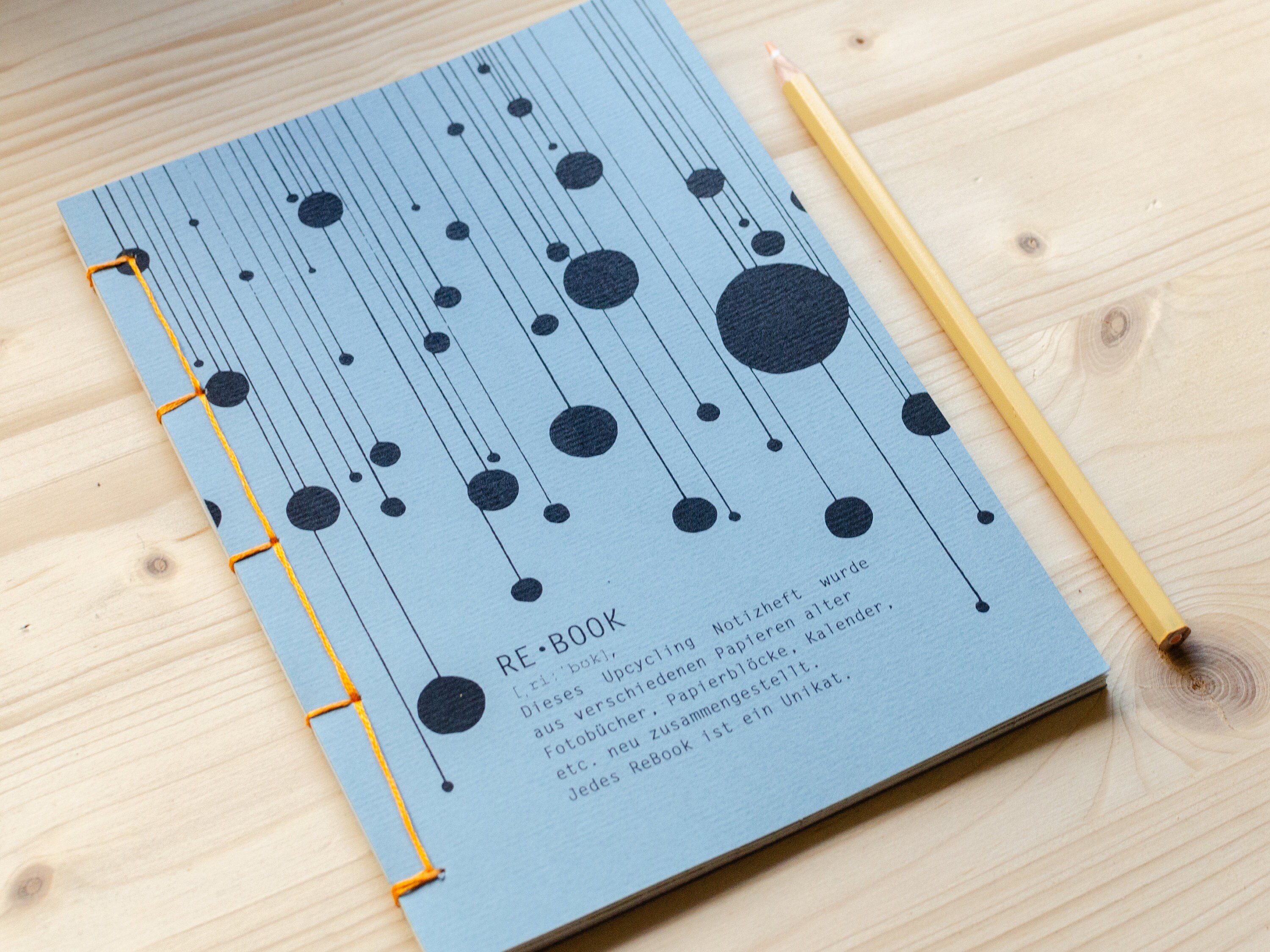 Visual Reference: Recycled Notebook A5 Rebook Upcycling Notebook