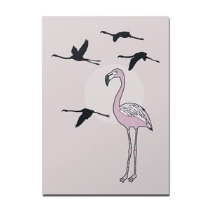 Rotberta Postkarte Flamingo, rosa