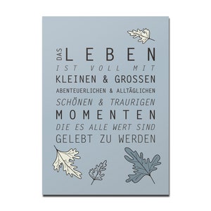 Postkarte Momente des Lebens, DIN A6