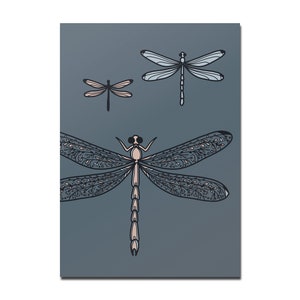 Postkarte Libelle, DIN A6
