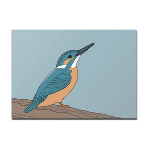 Karte A6 Eisvogel