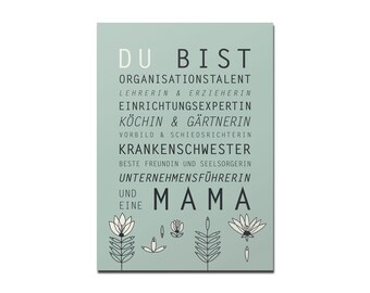 Postcard You are Mom, DIN A6
