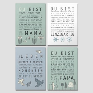 Rotberta Postkartenset, Sprüche, Glückwünsche, 4 Karten