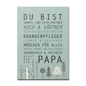 Rotberta Postkarte Du bist Papa, DIN A6