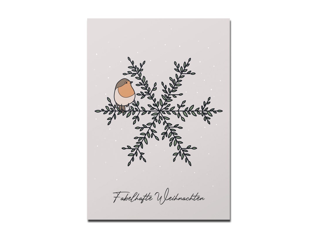 Second Ave Weihnachtskarte Für Ehefrau – Rotkehlchen-Design, Quadratisch, 145x145 Mm – Mit Umschlag
