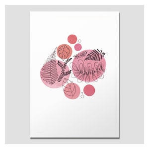 DIN A5 Poster auf Recyclingpapier, Rote Punkte