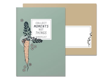 Folding card Collect Moments not Things Wanderlust, mouse