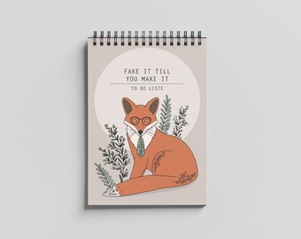 To Do List DIN A6, ring binding, Fuchs