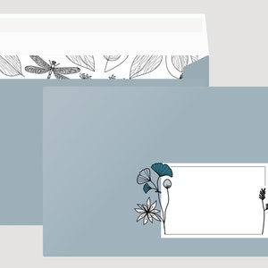 Set Briefumschläge hellblau 10 Stück, DIN C6