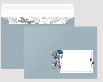 Set of envelopes light blue 10 pieces, DIN C6