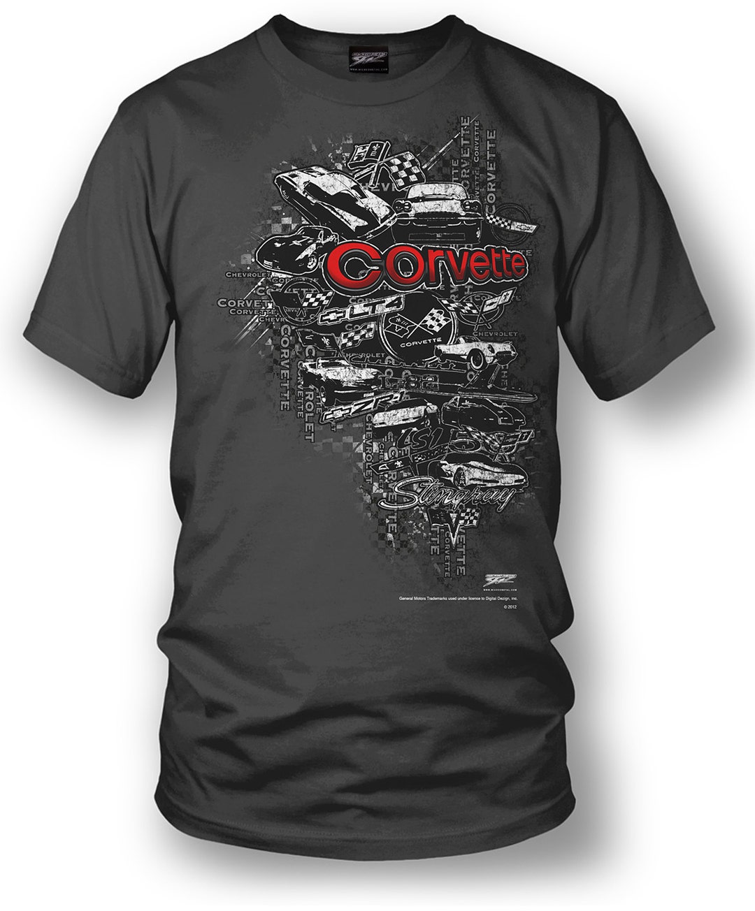 Shirt Emblems Corvette Shirt - Emblems - Corvette Emblems - Wicked Metal - Etsy