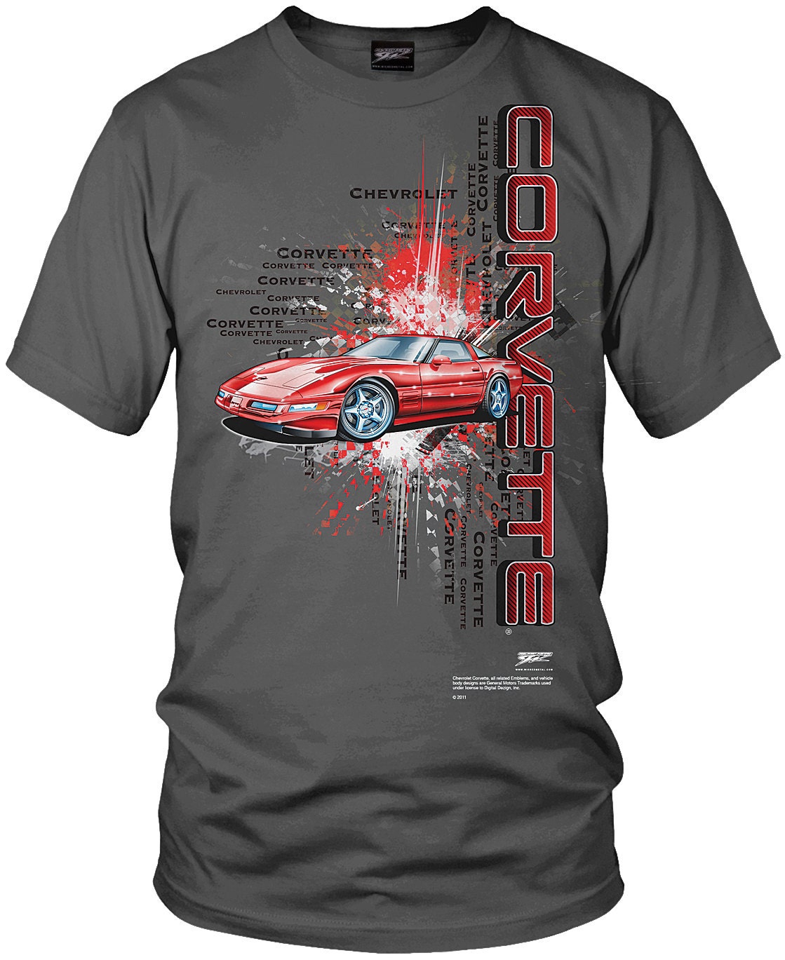 Corvette Shirt Burst C4 Corvette Shirt Wicked Metal Etsy