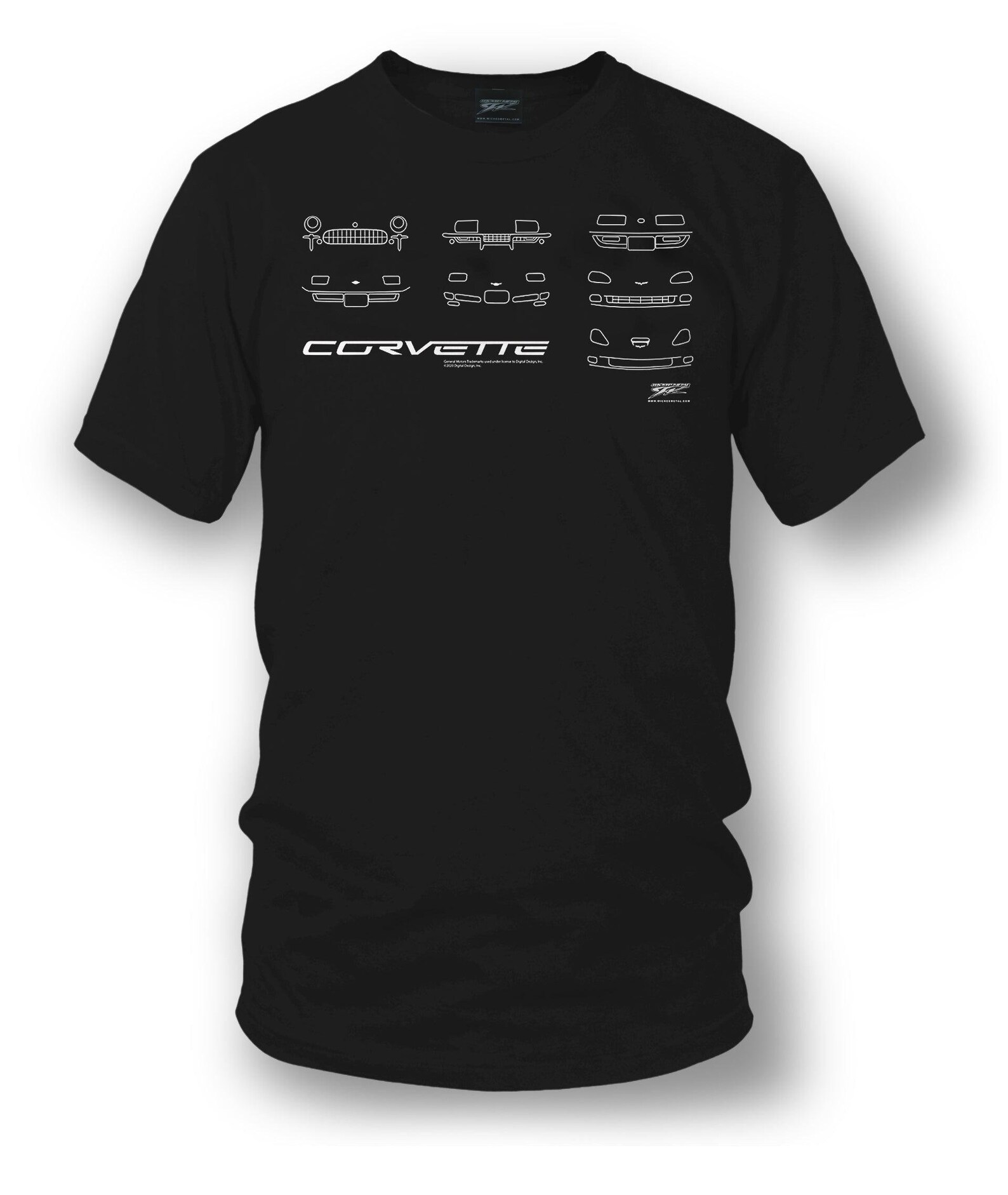 Corvette Fronts T Shirt C1C6 Style All Corvettes Shirt Etsy