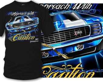 Camaro gear - Approach with Caution - 1969 Camaro Z28 camaro tee shirt