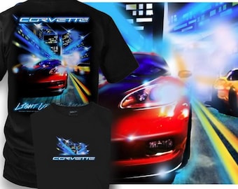 Corvette shirt - Corvette c5, C6 - Light up the night