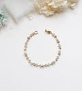 Wedding Bracelet Gold Pearl, pearl bridal bracelet, wedding jewelry, bridesmaid jewelry, bridal jewelry bracelet, Kathy Gold Pearl Bracelet