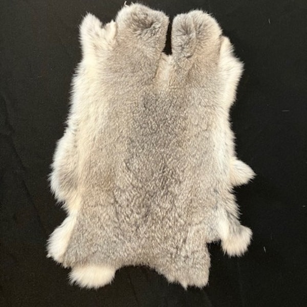 Rabbit Furs/Soft Gray color/Craft Grade