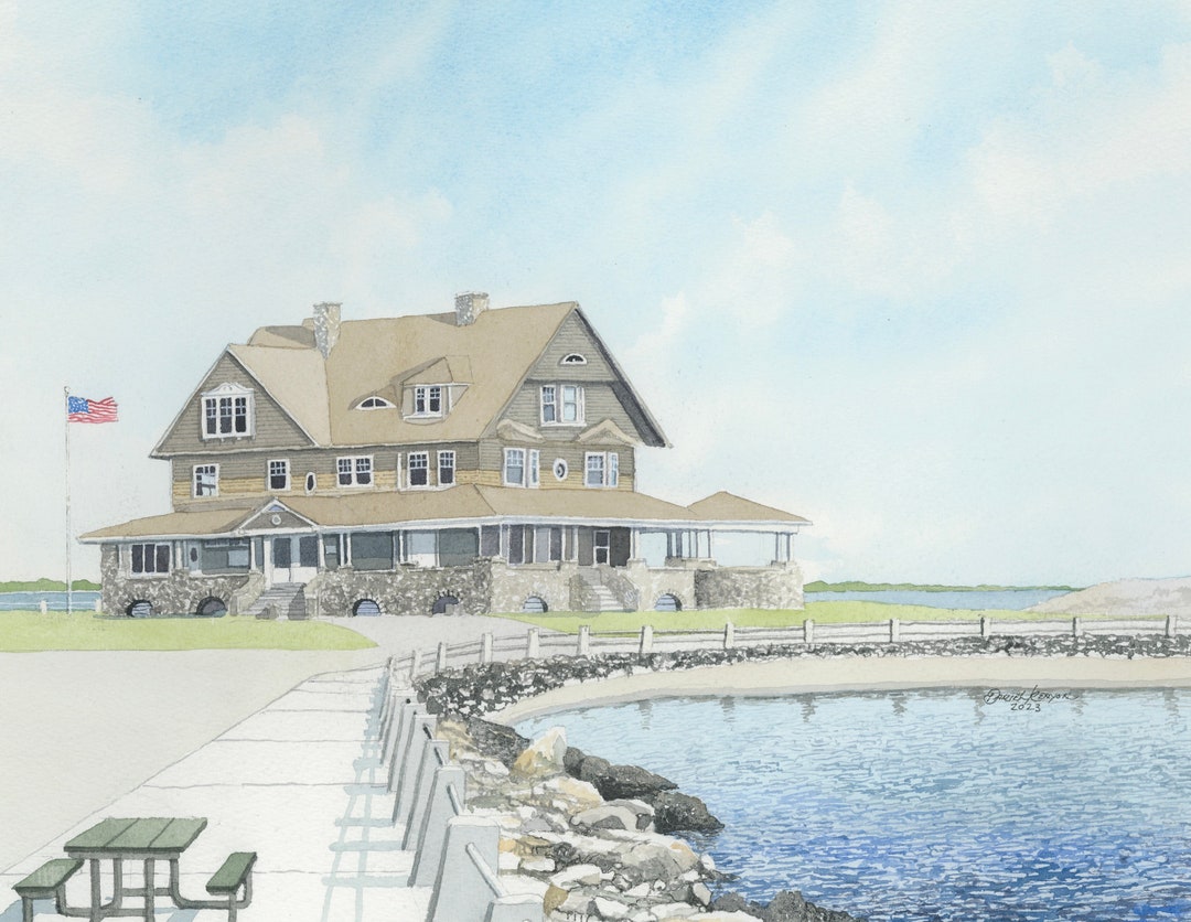 Tyler House Eastern Point Beach Etsy