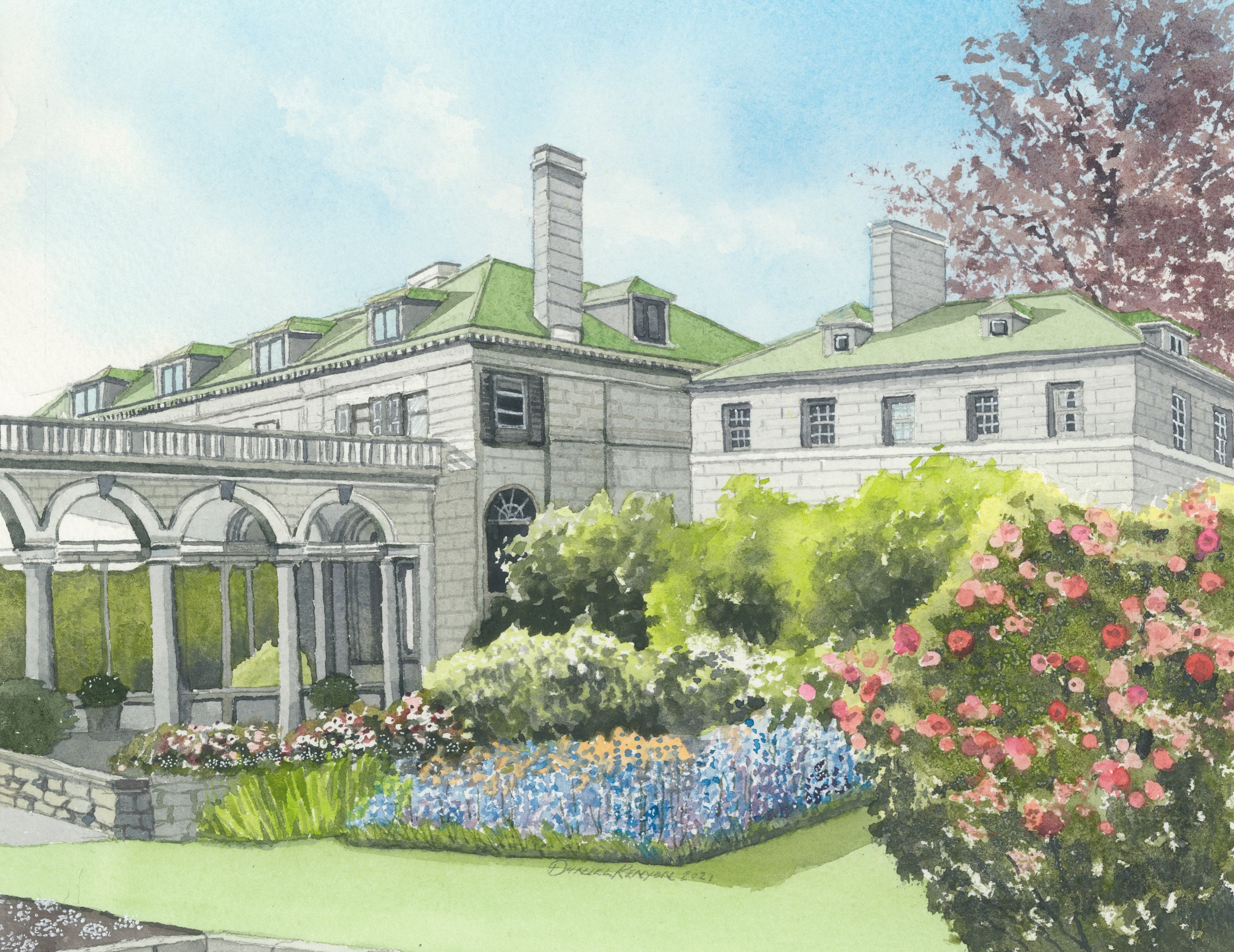 Eolia Mansion Garden View Etsy