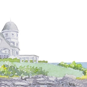 Castle Hill Hochzeitseinladung Skizze