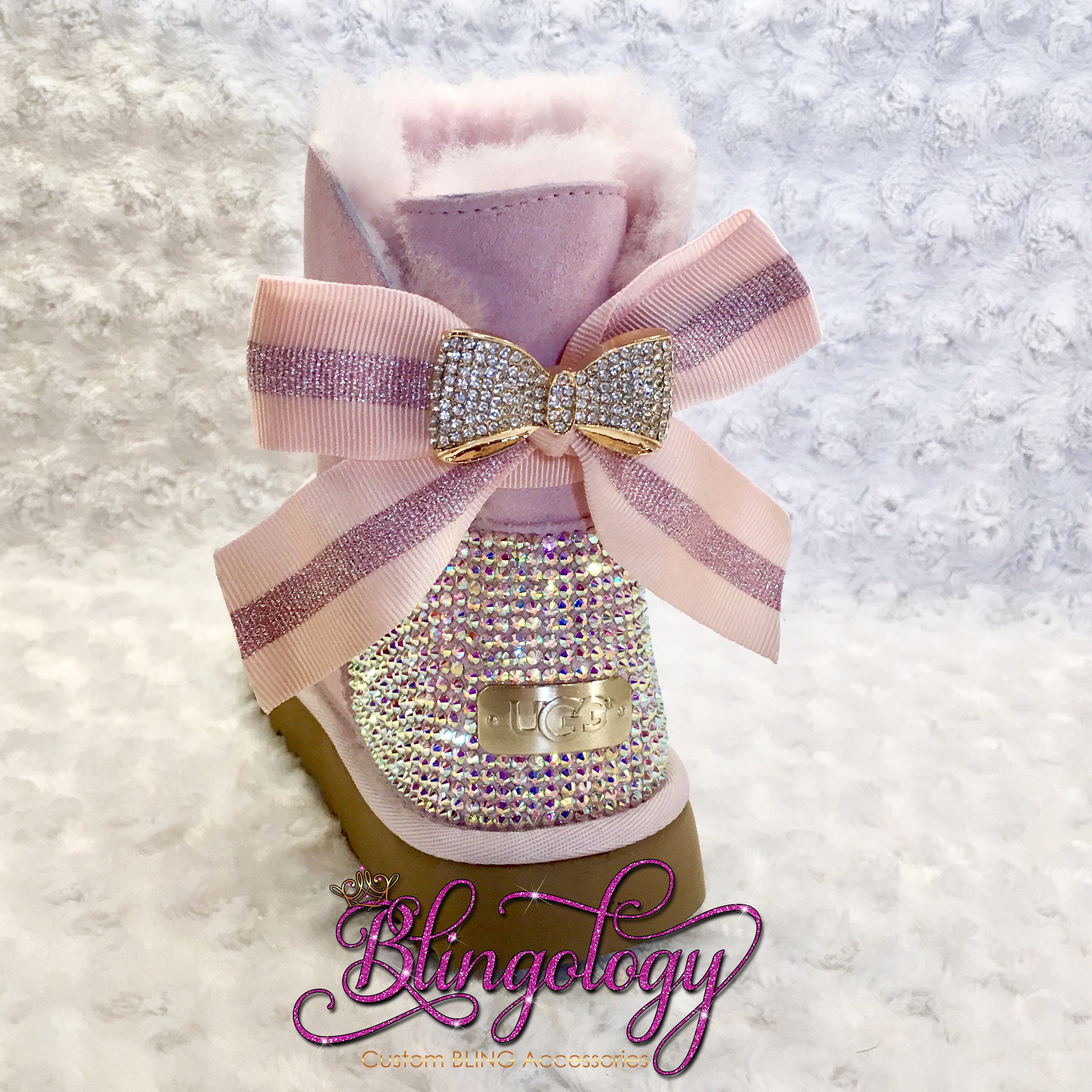 Bling Pink Uggs - Etsy