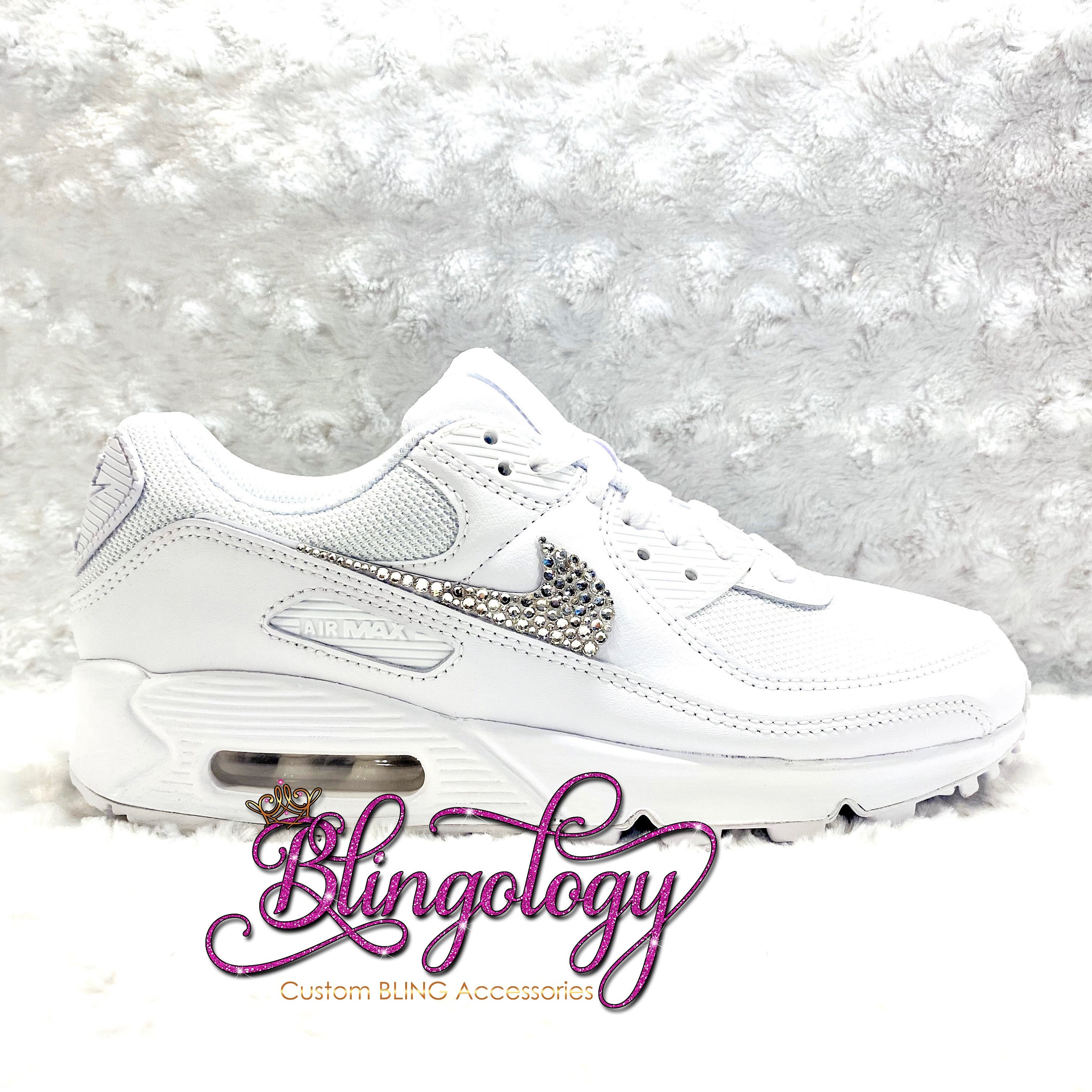 Bling Nike Air Max 90 Custom Sneakers Women Custom Shoes -  Israel