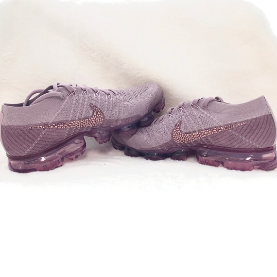Womens Nike Air VaporMax Flyknit Violet, Plum, Dust Custom Bling Crystal Swarovski Sneakers, Running Shoes, Tennis Shoes, Nikes Size 9.5 US Womens Nike Air VaporMax Flyknit Violet, Plum, Dust Custom Bling Crystal Swarovski Sneakers, Running Shoes, Tennis Shoes, Nikes Size 9.5 US