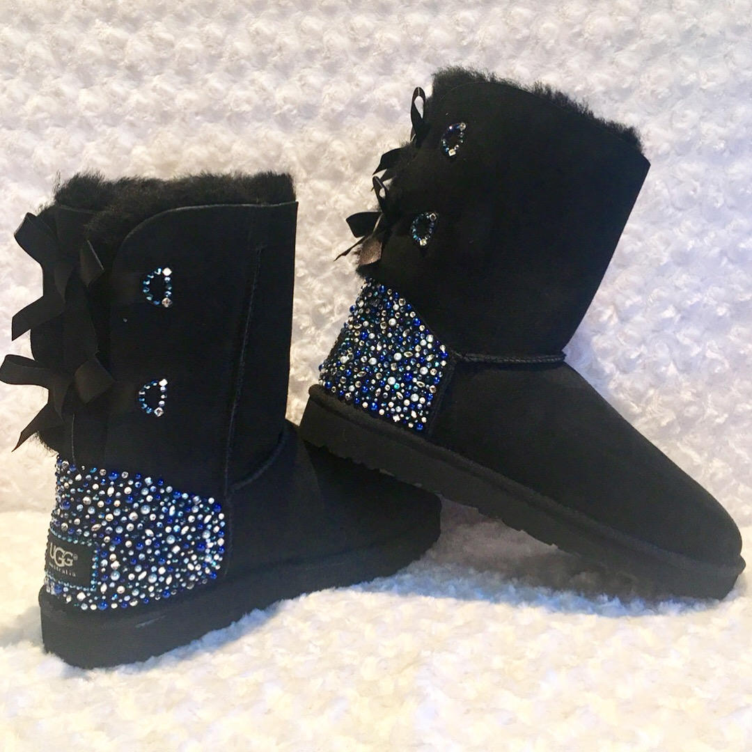 short black uggs with bows