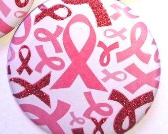 Breast Cancer Button Awareness Survivor Pink Ribbon Susan G. Komen Womens Health Race for the Cure Mammogram Prevention October Magnet