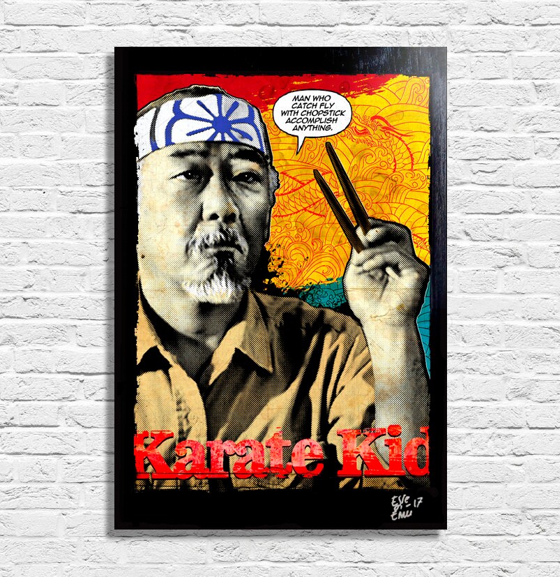 Maestro Miyagi Pat Morita dal film The Karate Kid 1984 | Etsy