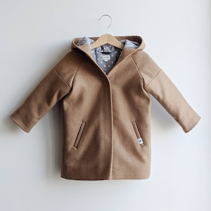Stylish wool coat for girl or boy, wool coat for kids, baby coat