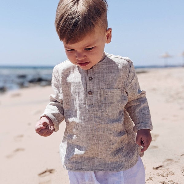 Linen shirt for a boy, differents size & colors