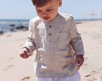 Linen shirt for a boy, differents size & colors