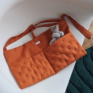 Krippe Taschenorganizer | Wandaufbewahrung fürs Kinderzimmer | VERSANDFERTIG | 12 Farben erhältlich | Aufbewahrung für Spielzeug, Accessoires und Windeln