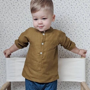 Linen shirt for a boy | 24 colours available | Sizing from 1 to 10 y.o.