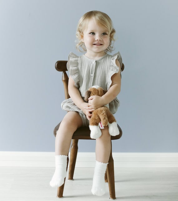 muslin baby romper baby outfit baby playsuit baby suit Etsy