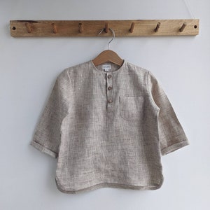 Linen shirt for a boy, differents size & colors image 9