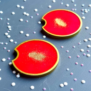 Car Glitter Coaster, car coaster, Glitter car coaster set, Glitter car accessories, Accessori Auto, Glitter cup holder, Resin coaster