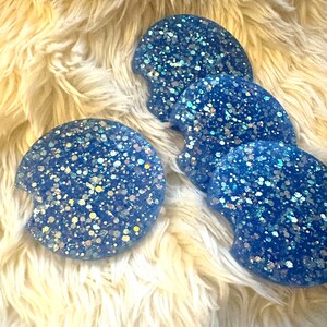 Car Glitter Coaster, car coaster, Glitter car coaster set, Glitter car accessories, Car accessories, Glitter cup holder, Resin coaster