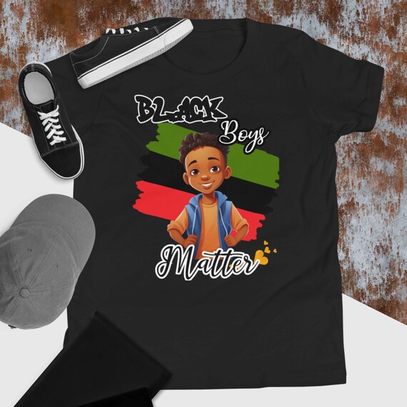Black Boys Matter T shirt African American Boy Shirt Black Boy