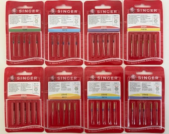 Singer Sewing Machine Needles, Woven & Knit Fabrics, 5-Needle Pack