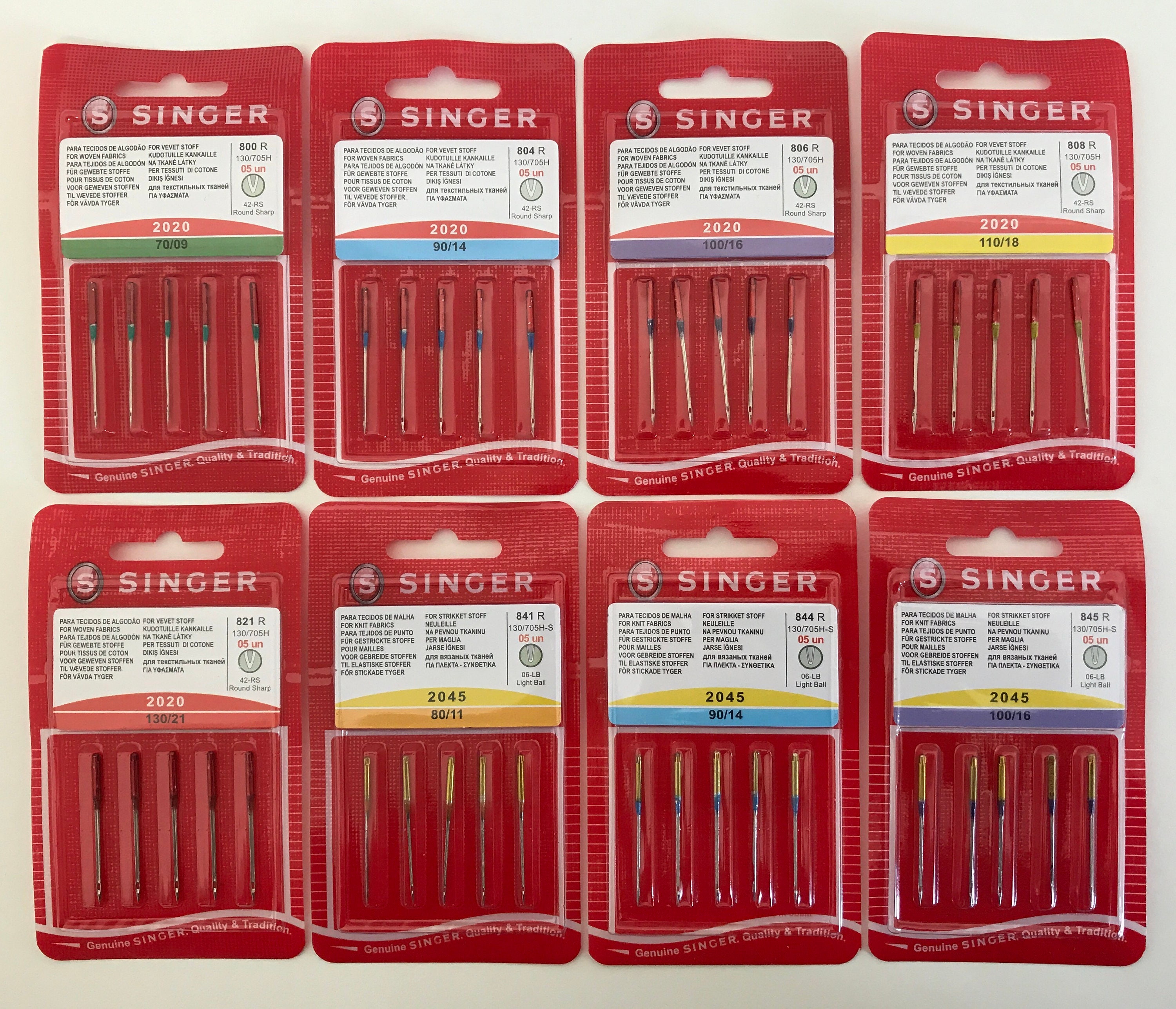 Singer Sewing Machine Needles 2020 for Woven Fabrics and 2045 Etsy