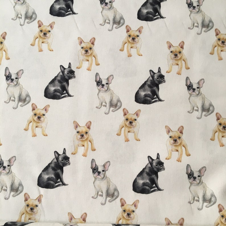 French Bulldog Dogs Print 58 Wide 100 Cotton Fabric for Etsy Canada