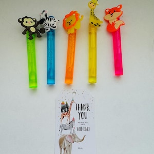 1 Animal Bubble Wand, Wild One Party, Safari Theme Birthday Favors, Jungle Theme Party Favors, Baby Shower Favors, Goodie Bag Party Favor