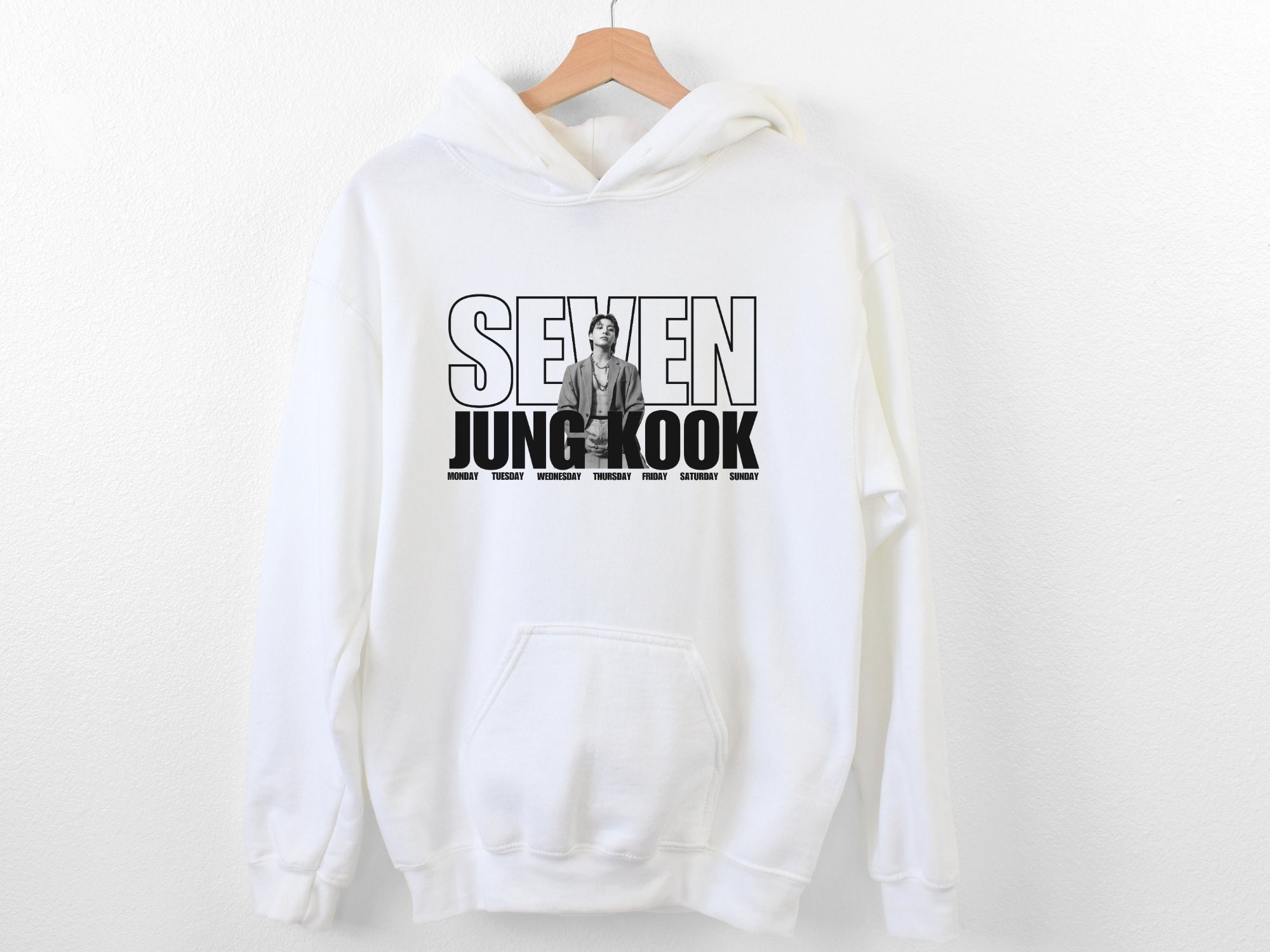 Showing off our Jungkook hoodie 🖤 #jungkook #jungkookhoodie #bts