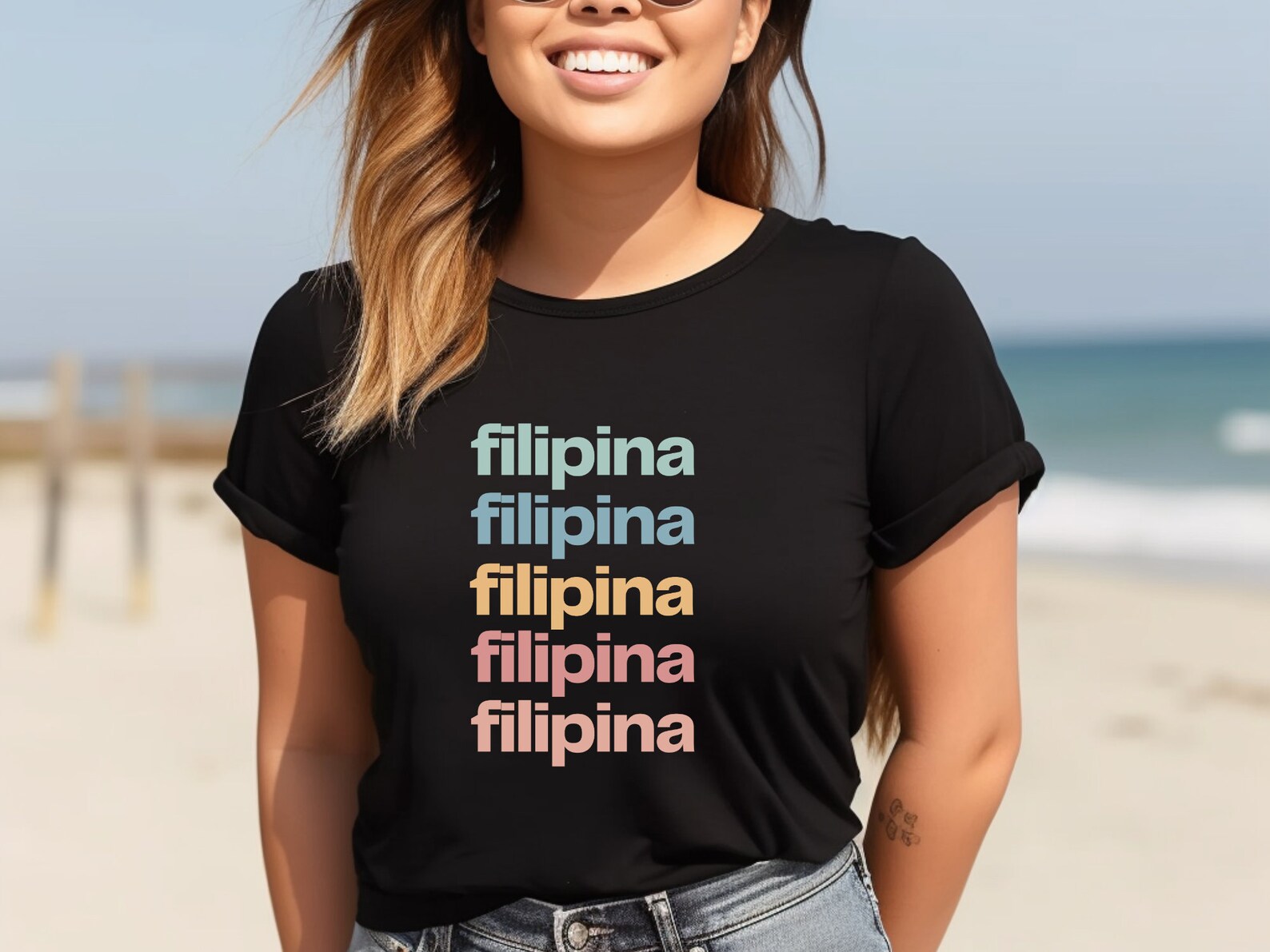 Filipina Graphics Filipina Shirt, Cute Pinay Shirt, Minimalist Filipina Shirt, Gift for ...