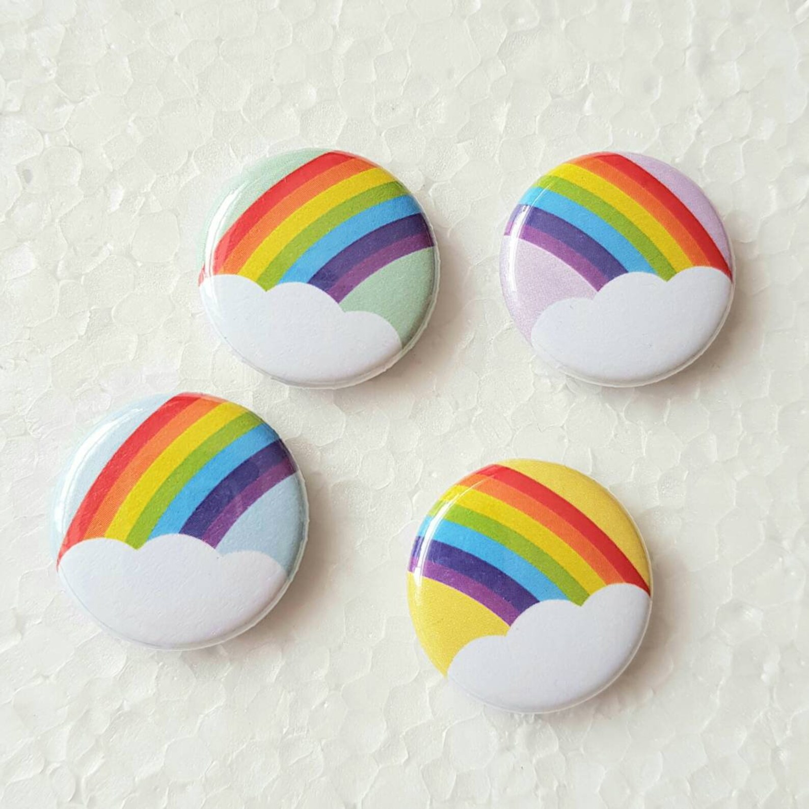 Rainbow Set of Four Photo Props Flatlay Etsy