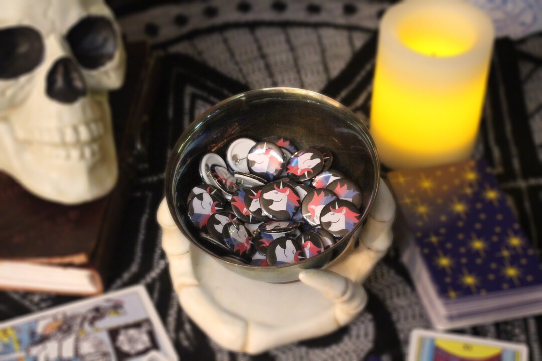 Bisexual Pride Unicorn Button - Etsy