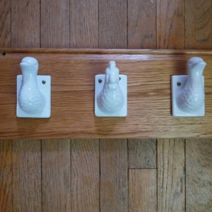 Bird Bust Coatrack - Upcycled/Repurposed Materials
